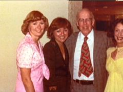1978. From left: Jane Klussendorf, Faye Klemme, Dr. Henry Ellerbusch and Georgia Collis