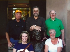 Jack Rayburn, Pat Curran, Jay Chrustowski, Jodi Chrustowski and Sue Rayburn in California. 