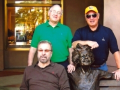 Great Thinkers: Pat Curran, Jay Chrustowski, Jack Rayburn visiting in Palm Springs, California. 