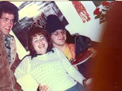 1974 in Suite 24. From left: Chuck Hummel, Faye Klemme and Mark Barzak