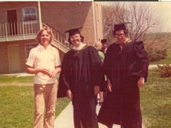 Class of 1975. From left: David Bandauski, ? , and Chuck Hummel. 