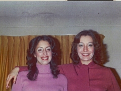 Fall 1975 in Suite 24. Georgia Collist and Cathy Strupp