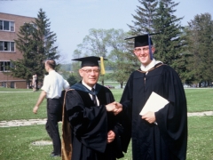 Graduation in the early 1960s. Photo courtesy of Wayne Schupbach.